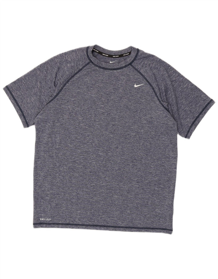 Ανδρικό μπλουζάκι Nike Dri Fit Top μεγάλο μπλε ναυτικό πολυεστέρας