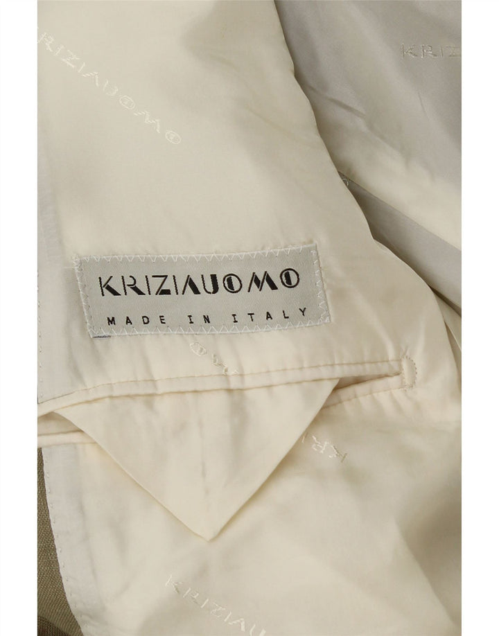 Krizia Ανδρικό σακάκι Blazer 38 κουμπιών UK 38 Medium Khaki