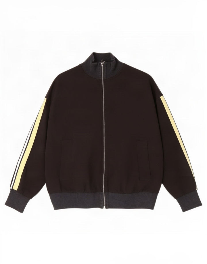 Zara Γυναικεία αθλητική φόρμα Top Jacket UK 14 Medium Μαύρο ριγέ
