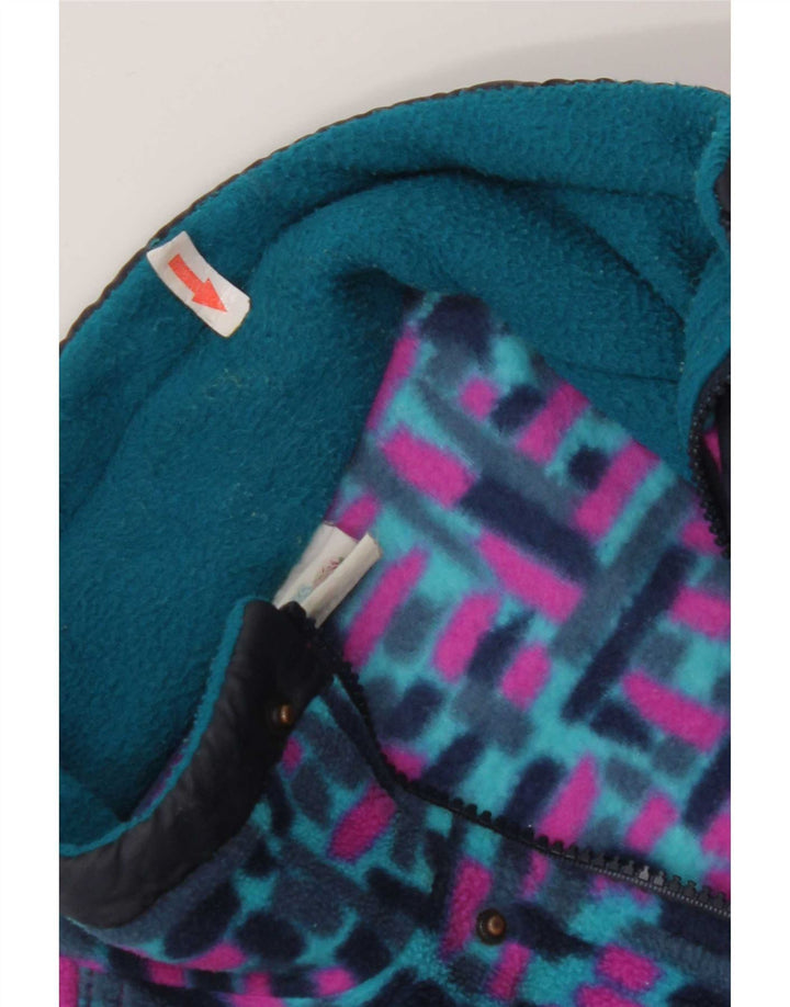 Brugi Ανδρικό φερμουάρ Fleece Jumper Μικρό Μπλε Γεωμετρικός Πολυεστέρας
