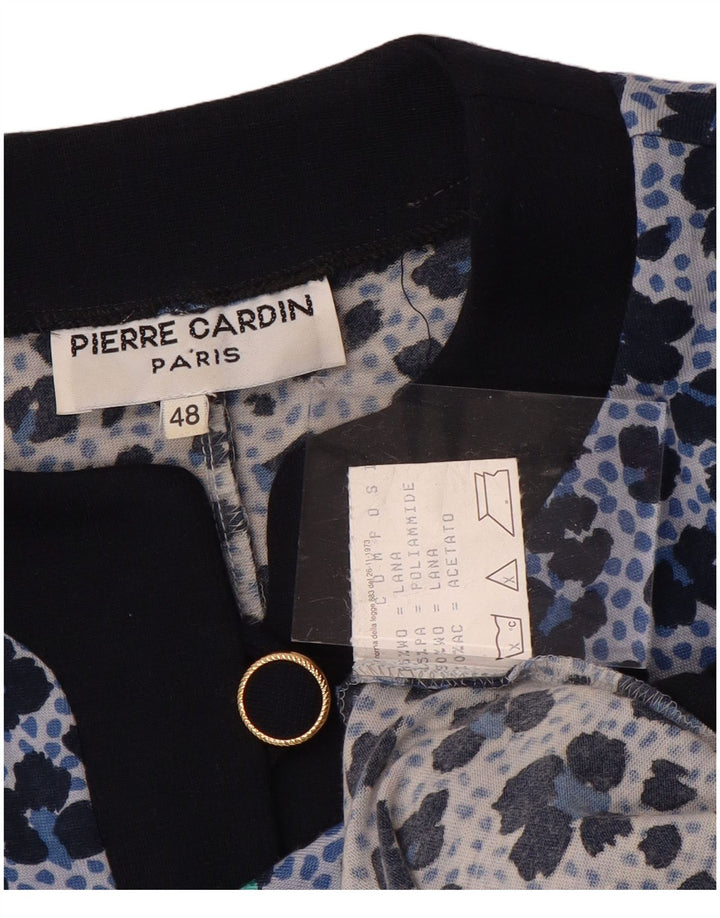 PIERRE CARDIN Γυναικείο μπουφάν μπλέιζερ με 3/4 μανίκια EU 48 2XL Blue Floral