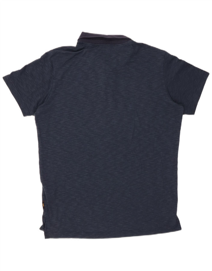 Ανδρικό μπλουζάκι πόλο JACK WOLFSKIN UK 38 Small Navy Blue Flecked Polyester