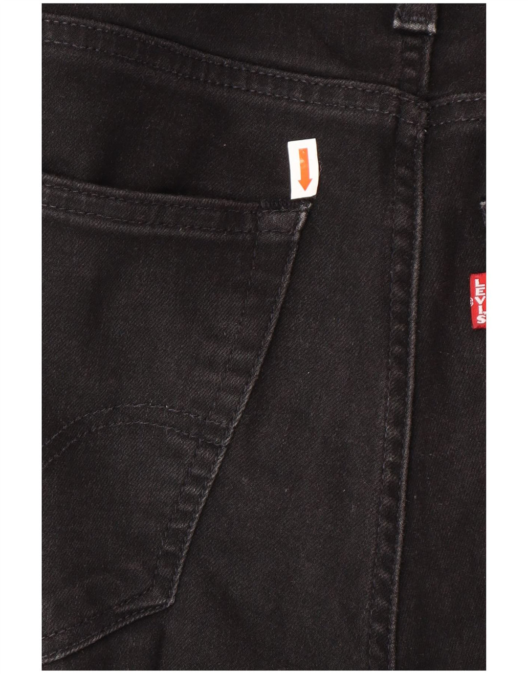LEVI'S Ανδρικό Skinny Tapered Jeans W32 L32 Μαύρο βαμβακερό