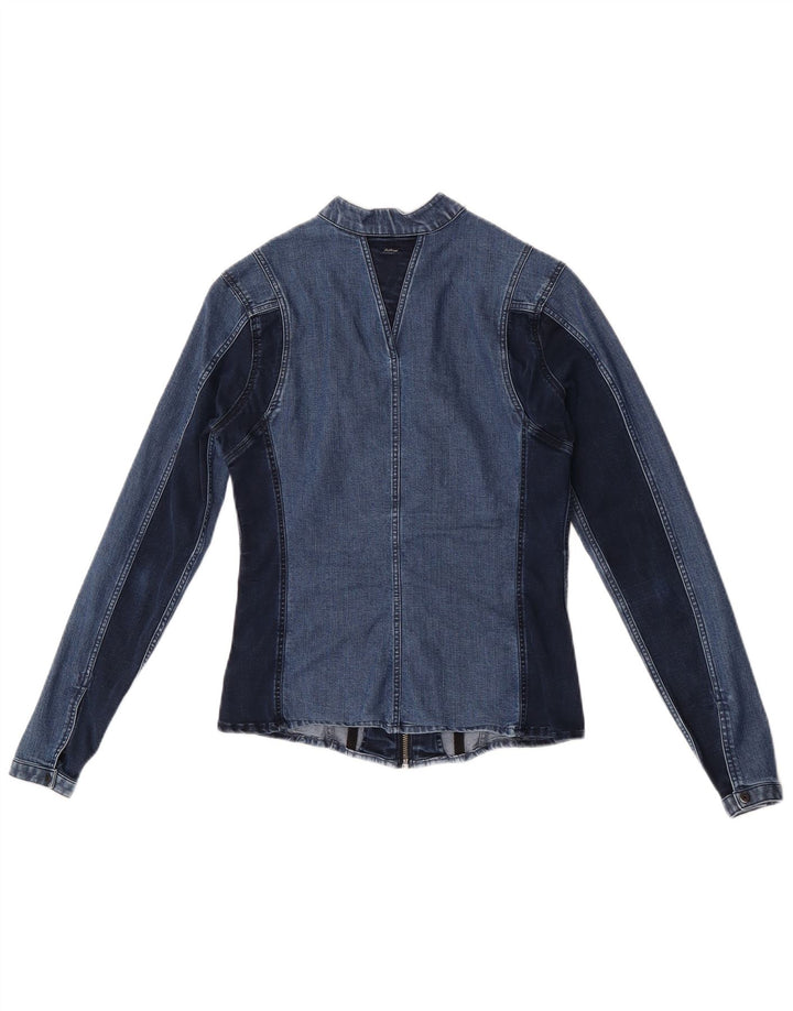 G-Star Γυναικείο Τζιν Μπουφάν UK 10 Small Blue Colourblock Πολυεστέρας