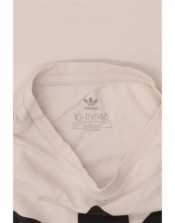 Adidas Boys Graphic T-Shirt Top 10-11 Years Λευκό