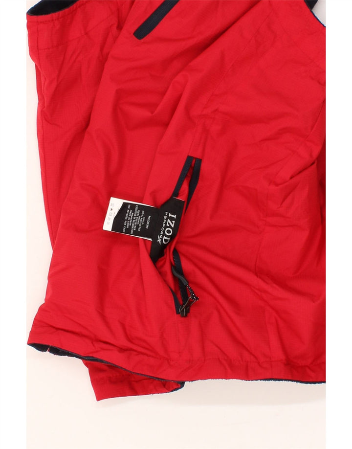 IZOD Mens Reversible Gilet UK 38 Medium Red Colourblock Polyester Vintage Izod and Second-Hand Izod from Messina Hembry 