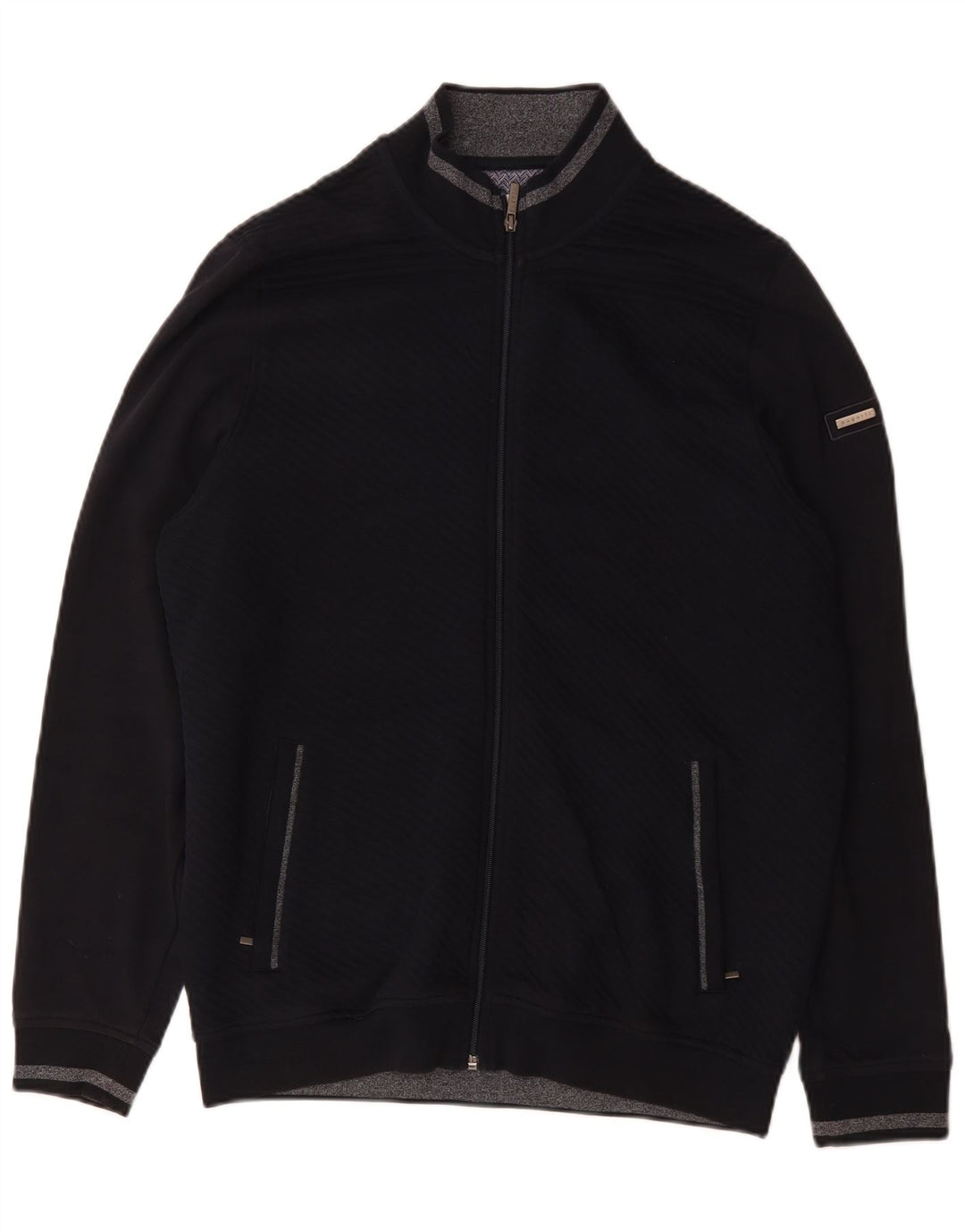 Ανδρικό πουλόβερ Bugatti Cardigan XL Navy Blue Cotton