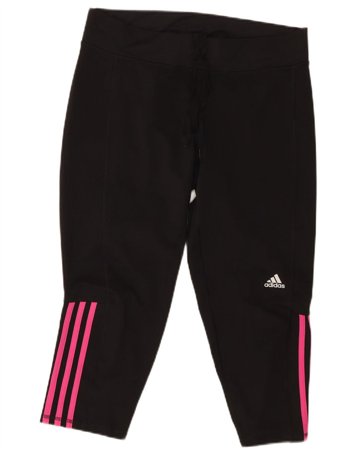 ADIDAS Γυναικεία φόρμα φόρμας Capri UK 16/18 Μεγάλο Μαύρο Πολυεστέρα