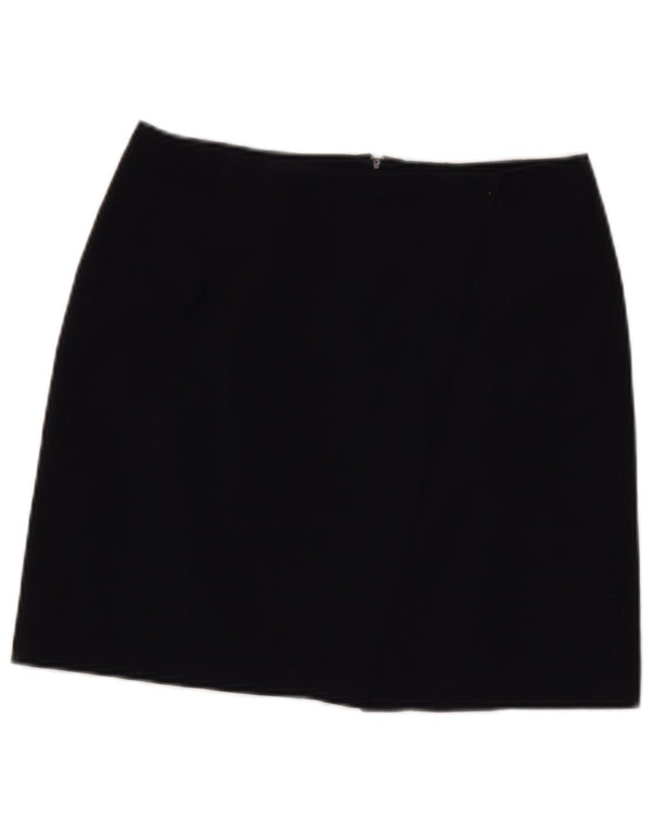 Γυναικεία μίνι φούστα Benetton IT 44 Medium W28 Navy Blue Virgin Wool
