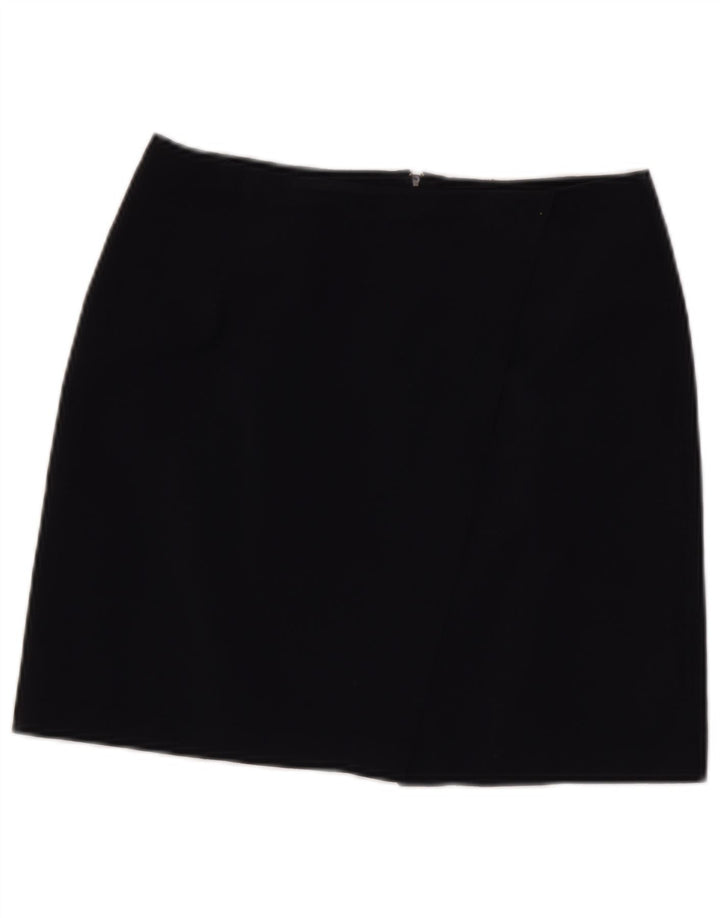 Γυναικεία μίνι φούστα Benetton IT 44 Medium W28 Navy Blue Virgin Wool