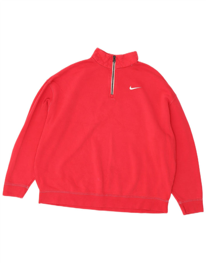 Γυναικεία φούτερ με φερμουάρ Nike Jumper UK 14 Μεσαίο ροζ βαμβακερό
