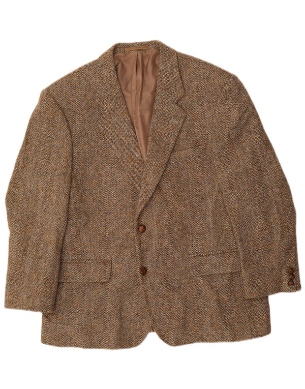 Ανδρικό μπουφάν Harris Tweed 2 Button Blazer IT 46 3XL Brown Flecked
