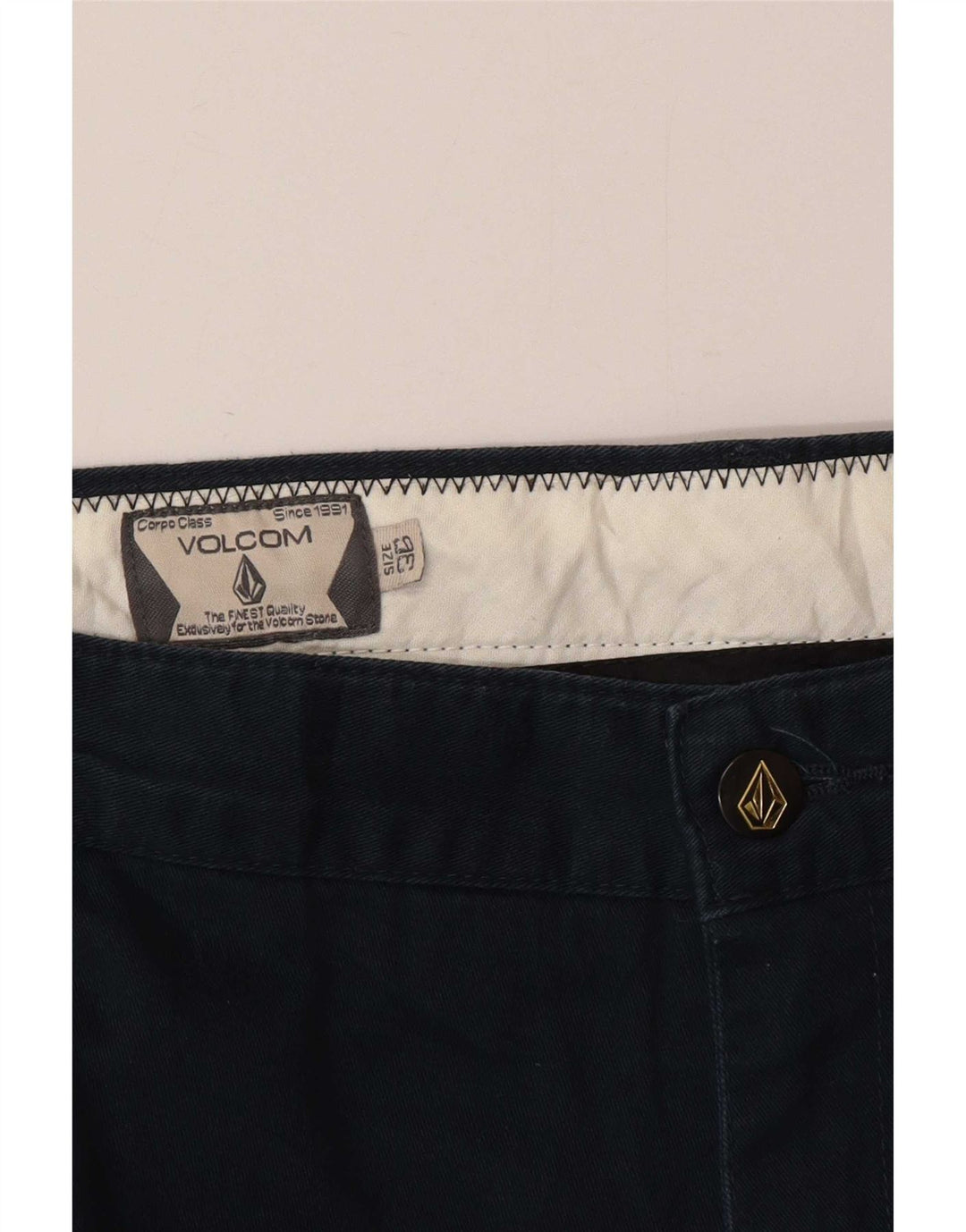 Ανδρικό ίσιο παντελόνι Chino Volcom W36 L26 Navy Blue