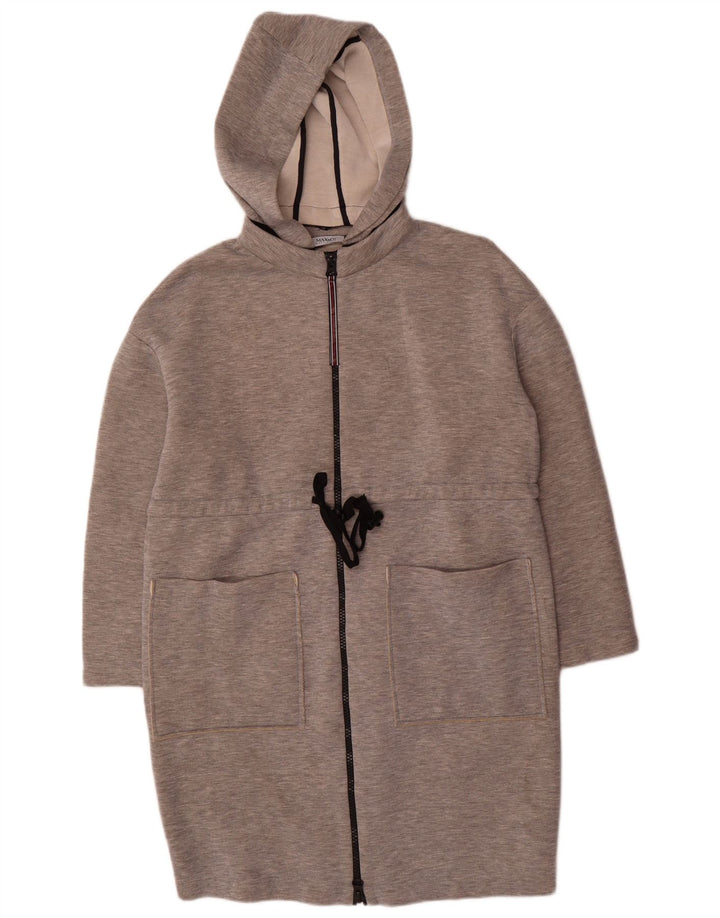 Max & Co. Γυναικείο πανωφόρι με κουκούλα UK 10 Small Grey Flecked Modal