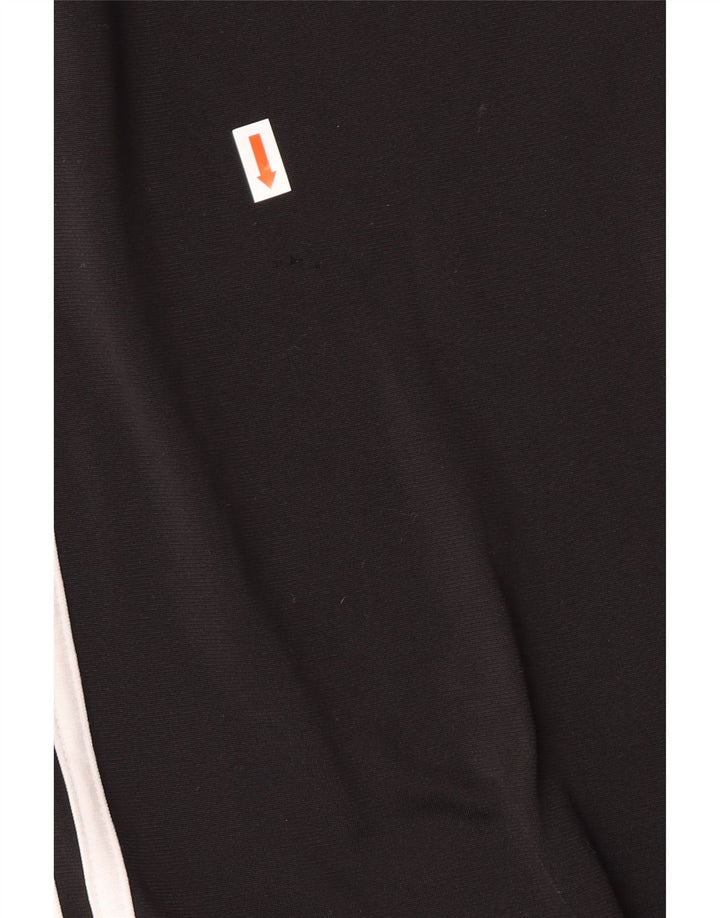 Ανδρική αθλητική φόρμα ADIDAS Παντελόνι από μεσαίο μαύρο πολυεστέρα