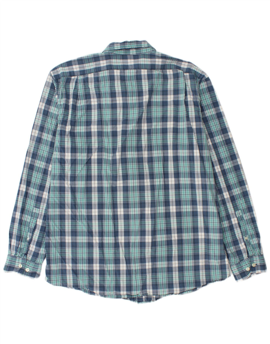 Eddie Bauer Ανδρικό πουκάμισο Classic Fit Large Blue Check Cotton