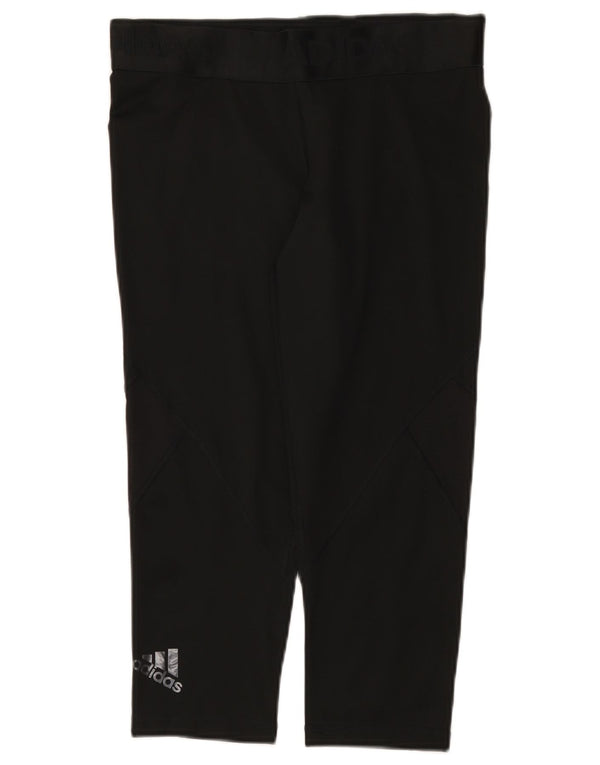 Adidas Γυναικεία Climacool γραφικά κολάν Capri UK 12/14 Μεσαίο Μαύρο