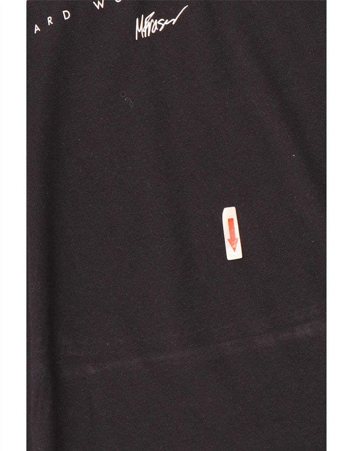 Μπλουζάκι γραφικό Nike, ανδρικό Dri Fit, μεσαίο μαύρο βαμβακερό