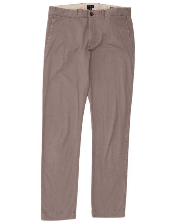 J. Crew Ανδρικό παντελόνι Chino Slim W30 L32 Γκρι βαμβακερό