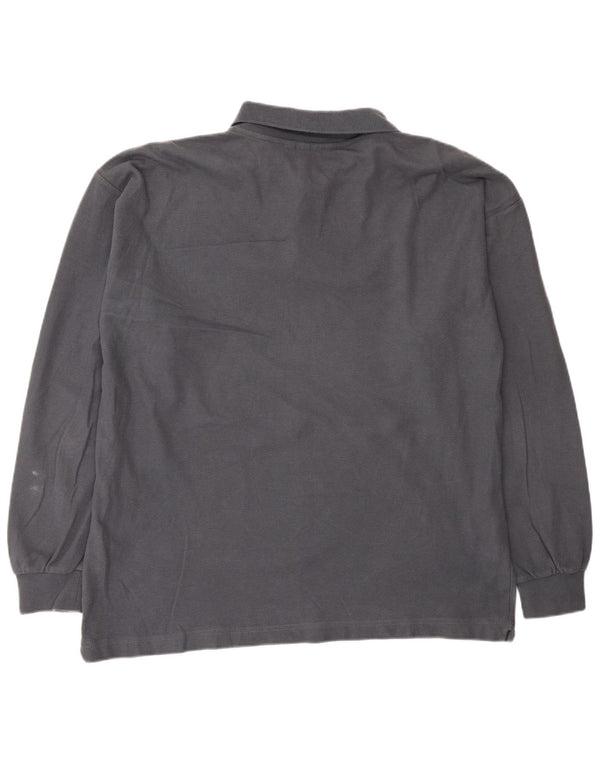 DIADORA Ανδρικό μακρυμάνικο μπλουζάκι πόλο IT 48 Μεσαίο γκρι βαμβακερό