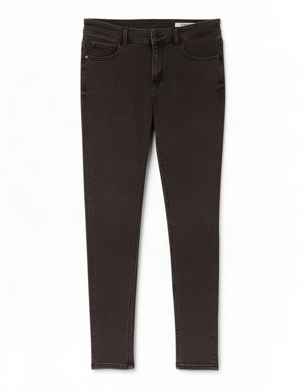 Marks & Spencer Γυναικεία Crop Skinny Jeans UK 12 Medium W30 L25 Black Cotton