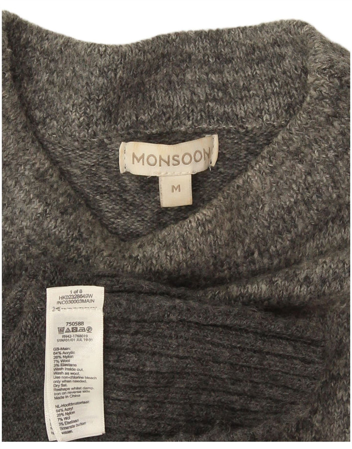 Γυναικείο φόρεμα Monsoon Jumper UK 14 Medium Grey Colourblock Acrylic