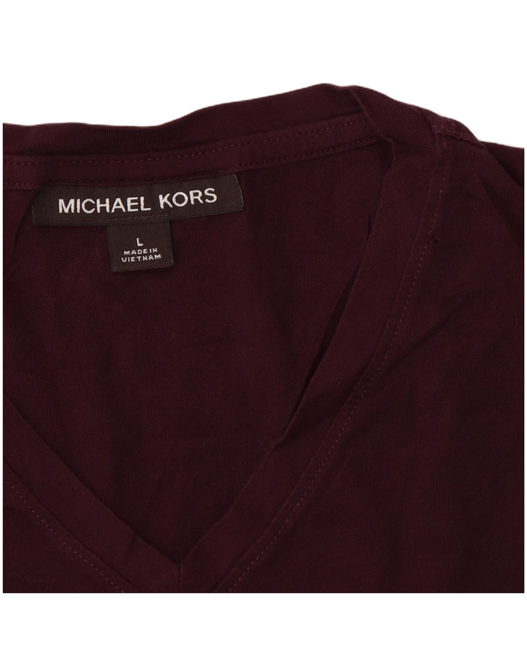 MICHAEL KORS Ανδρικό T-Shirt Top Large Burgundy