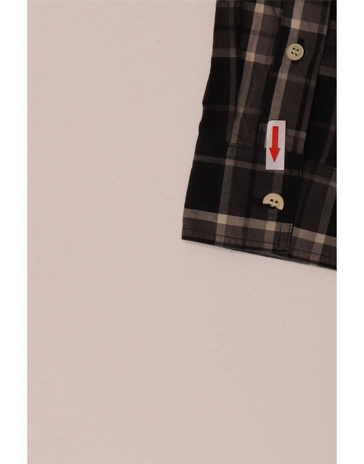 Ανδρικό πουκάμισο Lyle & Scott, μικρό μαύρο βαμβακερό