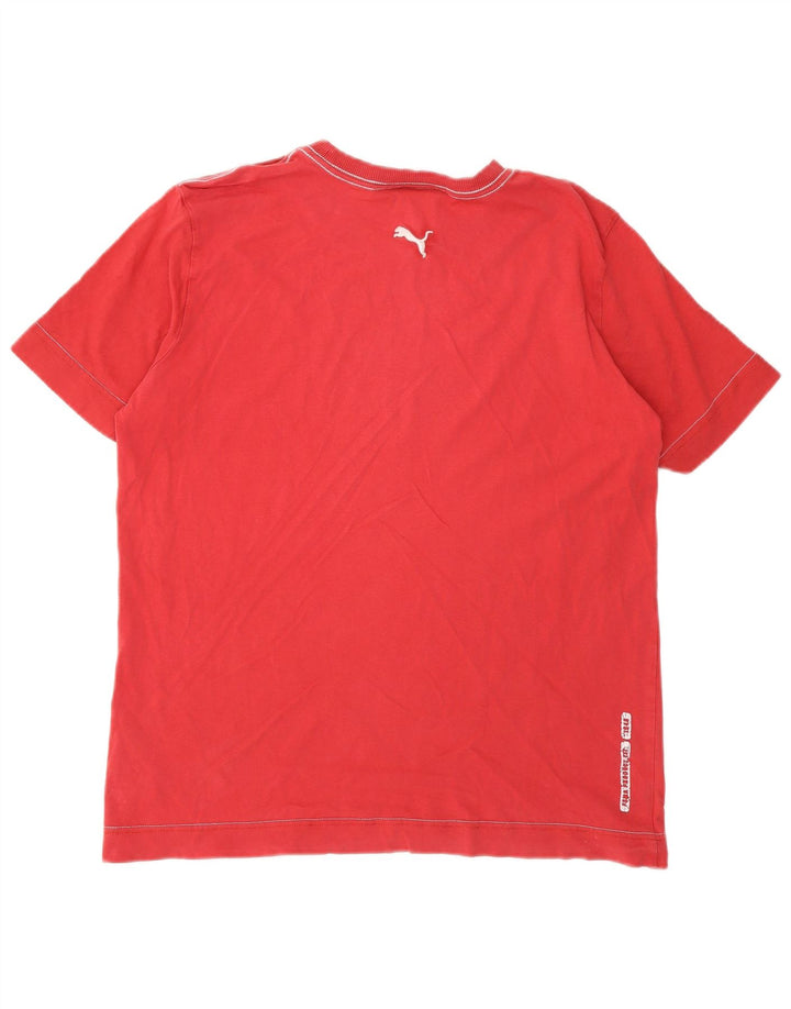 Ανδρικό γραφικό μπλουζάκι Puma Top Medium Red