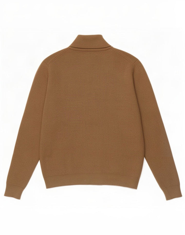 Ανδρικό πουλόβερ ζακέτα Marks & Spencer Medium Beige Polyester