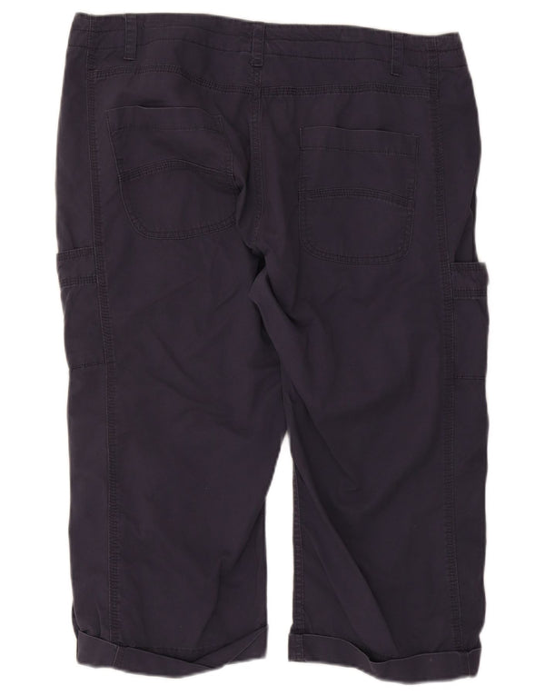 Weird Fish Γυναικείο ίσιο παντελόνι Capri UK 16 Large W38 L18 Navy Blue