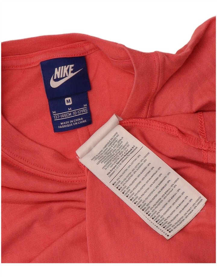 Κοριτσίστικο T-shirt Nike Top 10-11 ετών Μεσαίο ροζ πολυεστέρα