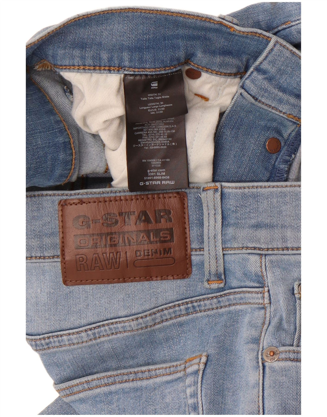 Ανδρικό Slim Jeans G-Star W31 L30 Blue Cotton