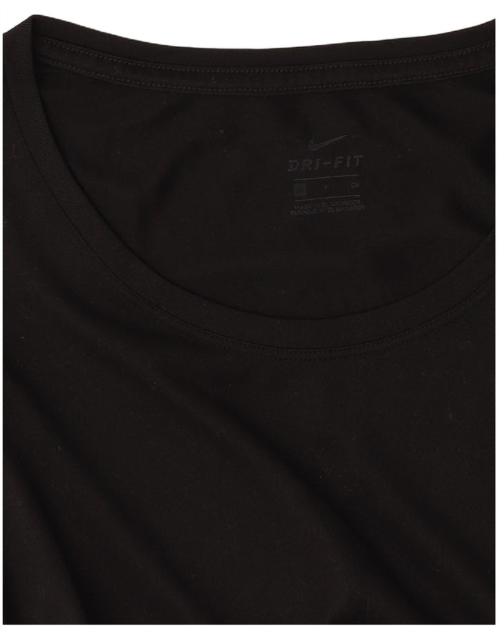 Γυναικείο T-shirt NIKE Dri Fit Top UK 10 Small Black