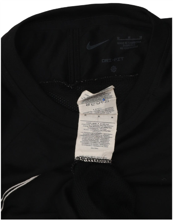 Ανδρικό T-Shirt Nike Dri Fit Τοπ μεσαίου μαύρου χρώματος πολυεστέρας