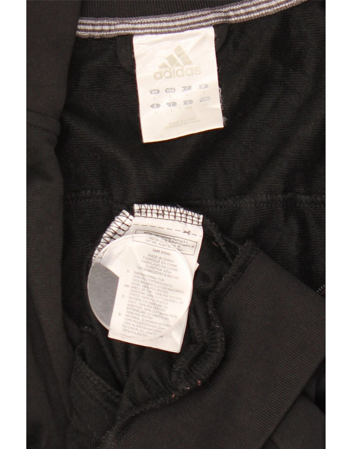 Ανδρική αθλητική φόρμα Adidas Top μπουφάν μεγάλο μαύρο πολυεστέρα