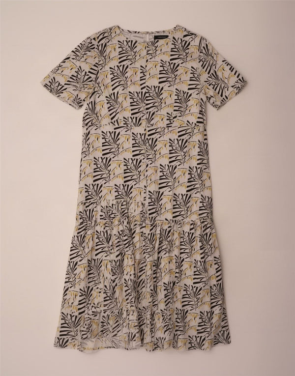 Marks & Spencer Γυναικείο Maxi Φόρεμα UK 14 Large Off White Floral