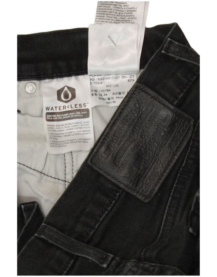 Levi's Mens 511 Slim Jeans W31 L26 Μαύρο βαμβακερό