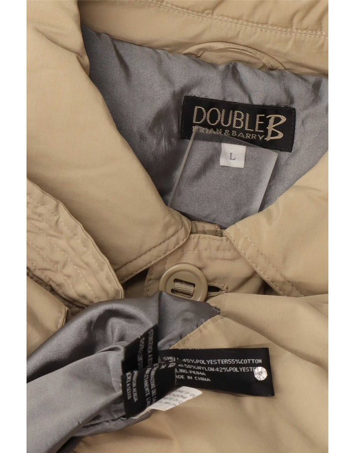 Vintage Ανδρικό παλτό UK 40 Large Beige Polyester