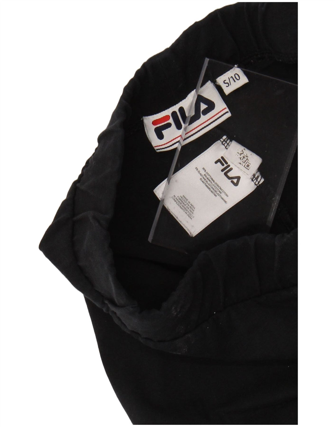 Γυναικεία γραφικά κολάν FILA UK 10 Small Black Cotton