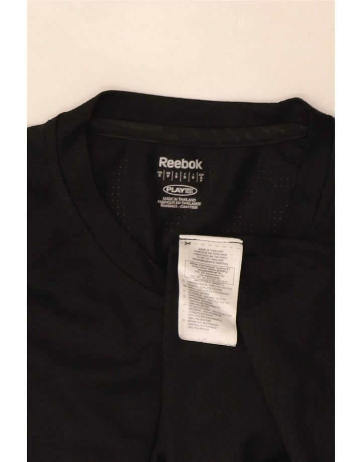 Ανδρικό T-Shirt Reebok Top Small Black Polyester