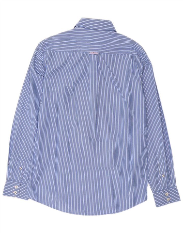 Ανδρικό πουκάμισο Crew Clothing, Βαμβακερό με μεσαίο μπλε pinstripe