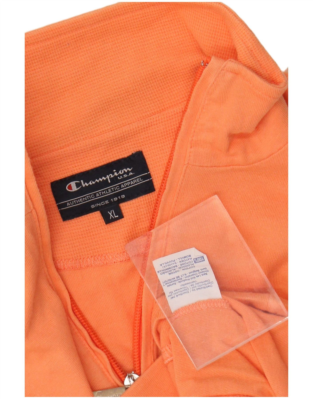 Γυναικεία αθλητική φόρμα CHAMPION Top Jacket UK 18 XL Orange Cotton