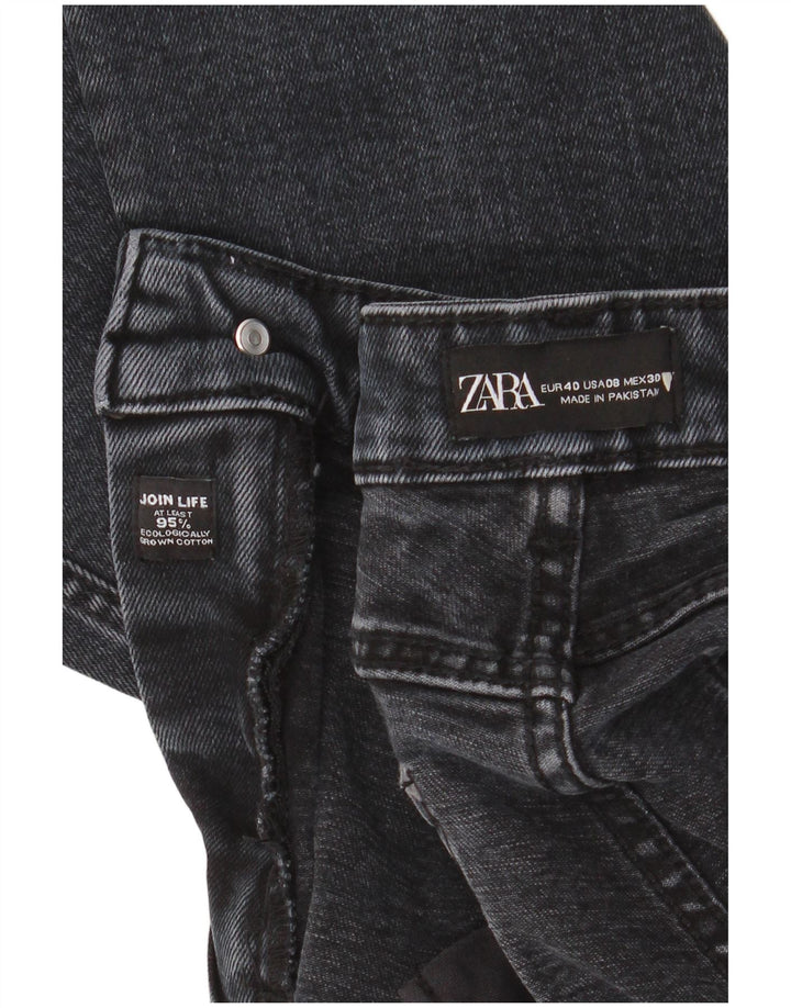 Zara Γυναικείο Cropped Jeans EU 40 Medium W30 L25 Navy Blue Cotton