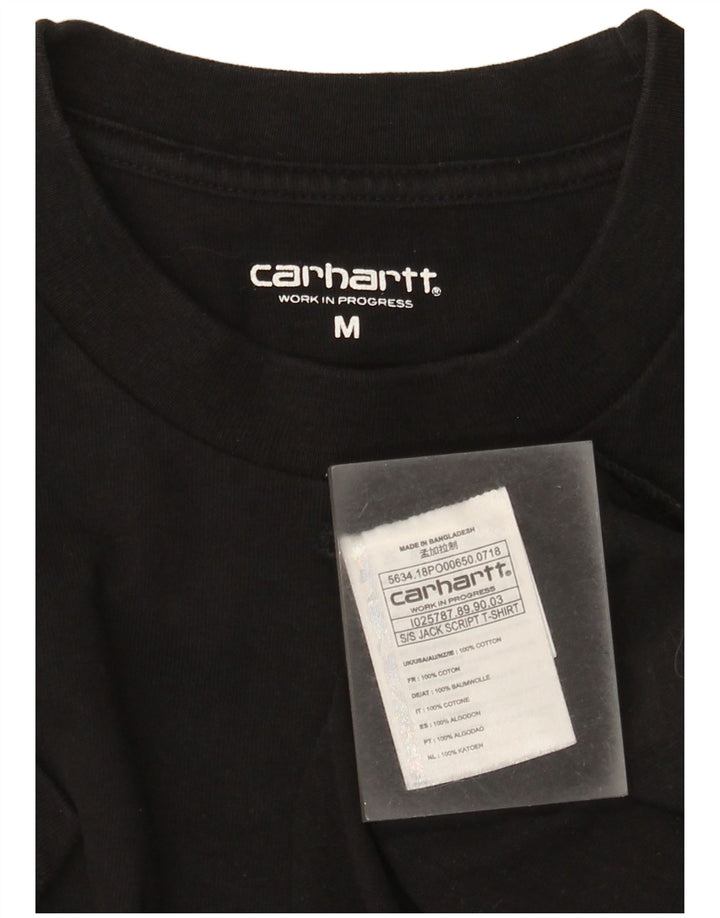 Ανδρικό γραφικό T-Shirt Carhartt Top Μεσαίο μαύρο βαμβακερό