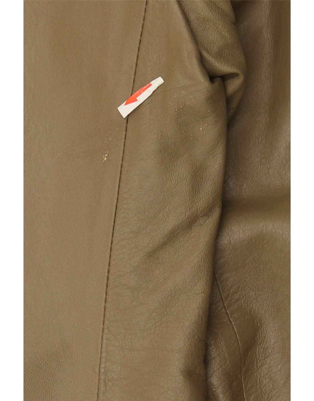 Vintage Γυναικείο Oversized Δερμάτινο Μπουφάν IT 38 XS Χακί Δερμάτινο