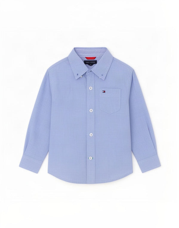 Μπλε βαμβακερό μπλουζάκι Tommy Hilfiger Baby Boys 12-18 Months