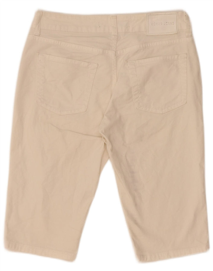 Zara Γυναικείο τζιν σορτς EU 38 Small W28 Μπεζ βαμβακερό