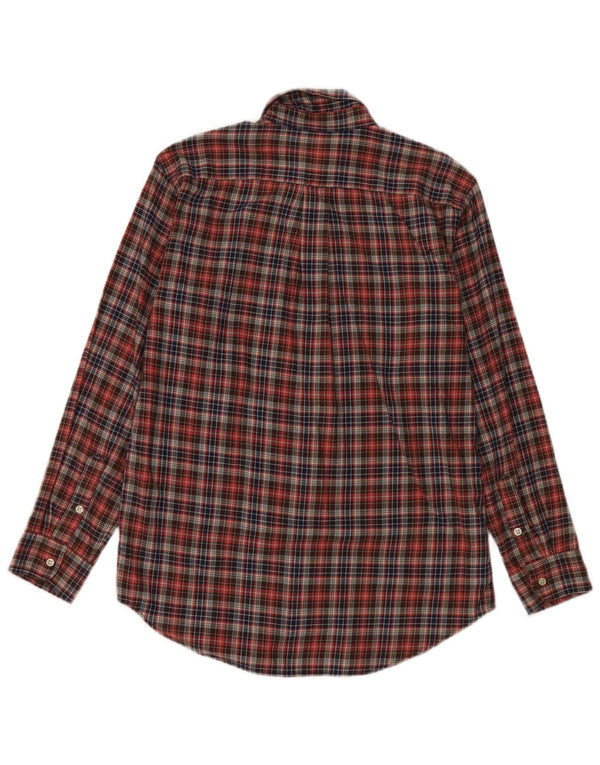 Ralph Lauren Boys Flannel πουκάμισο 15-16 ετών XL Κόκκινο βαμβακερό καρό