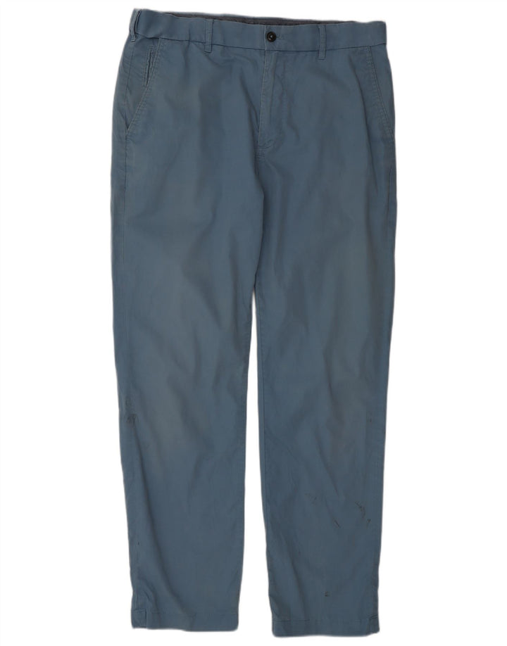 Marks & Spencer Mens Blue Harbour Regular Chino Παντελόνι W34 L31 Μπλε